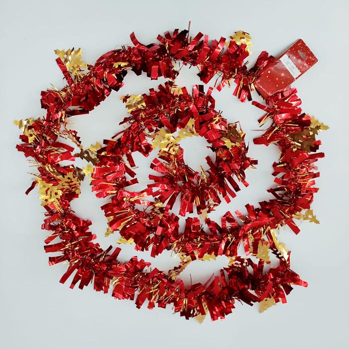 Gambar Slinger Natal Merah Hijau Silver Biru Dekorasi Christmas Tinsel Parcel - SS830 MERAH dari MadisonShop undefined Tokopedia