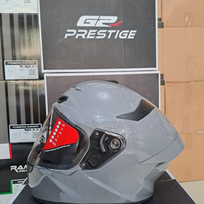 Gambar Helm G2 PRESTIGE TTC FULLFACE SNI - Dark Grey dari Kompashelmet undefined Tokopedia