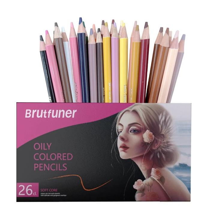 Gambar Brutfuner Oily Pencil SoftCore / Pensil Warna Brutfuner Edisi SoftCore - Soft Core 26Cls dari Angelohut undefined Tokopedia
