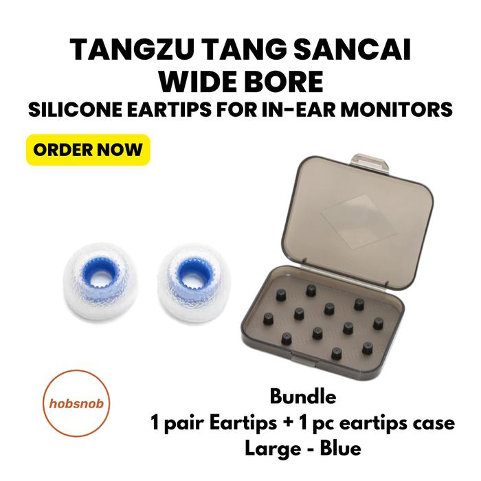 Gambar TANGZU Tang Sancai Wide Bore Eartips for In Ear Monitor Earphone - Bundle - Large dari hobsnob.id undefined Tokopedia
