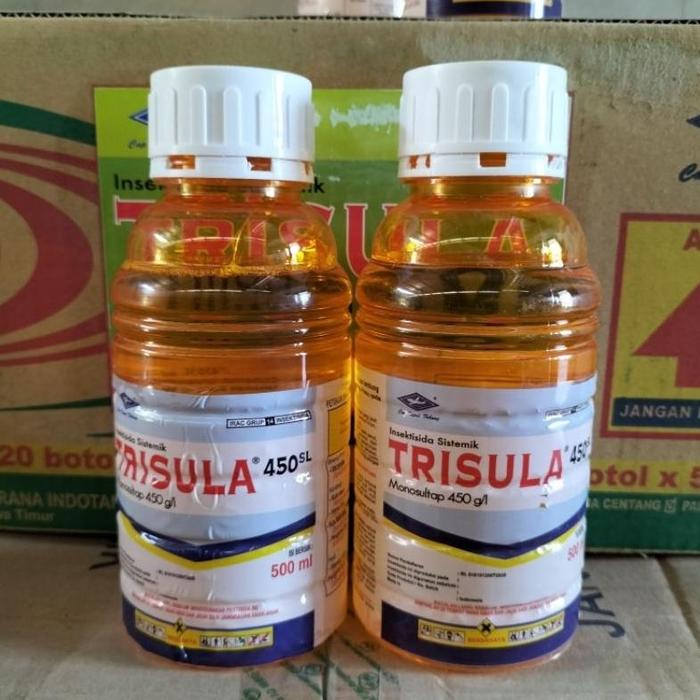 Gambar Insektisida Trisula 450 SL 1 Liter Hama Tanaman Padi - Trisula 500ml dari Halo, orangsono undefined Tokopedia