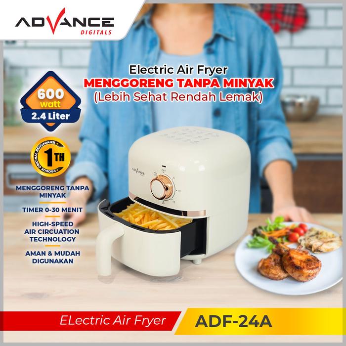 Gambar Airfryer Advance ADF24A/ADF-24A 600 Watt Garansi Resmi dari Electronic Mall ID undefined Tokopedia
