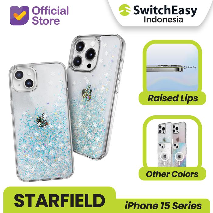 Gambar Case iPhone 15 Pro Max Plus SwitchEasy Starfied Glitter Magsafe Casing - Frozen, 15 Pro Max dari SwitchEasy Official undefined Tokopedia
