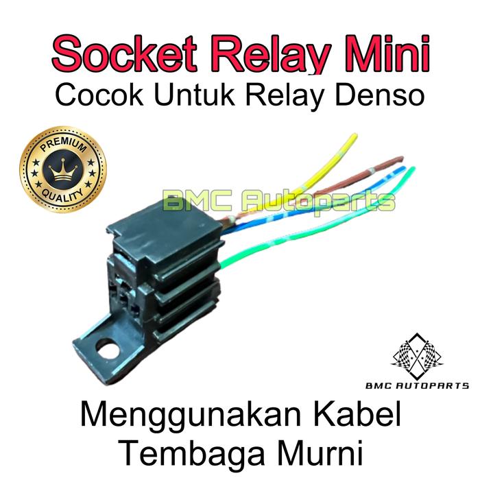 Gambar Relay DENSO 4 Pin Komplit Socket Relay Mini Untuk AC Mobil 12 Volt - Socket Relay dari BMC Autoparts undefined Tokopedia