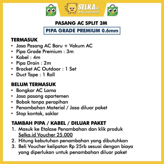 Gambar MIDEA MSFC-09CRN1-32 + PASANG AC SPLIT 1 PK STANDARD - PASANG 0.6mm, MSFC-09CRN2X dari Selka ID Specialist AC undefined Tokopedia