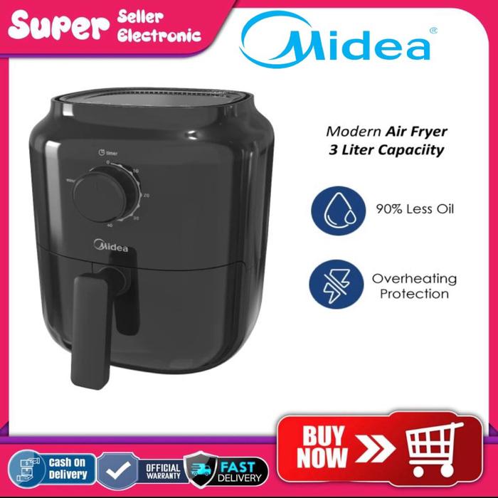 Gambar Midea Air Fryer MF-TN30A(B) - Kapasitas 3L Penggoreng tanpa minyak dari SUPER SELLER ELECTRONIK undefined Tokopedia