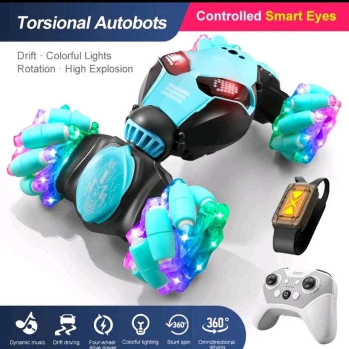 Gambar RC Hand Gesture Sensor Tangan Mainan Mobil Remote Control Offroad - Blue Eye dari RRR-olshop undefined Tokopedia