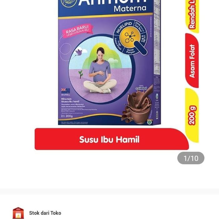 Gambar Anmum Materna Susu Bubuk Coklat 200 grams - susu ibu hamil dari STOPY SHOP undefined Tokopedia