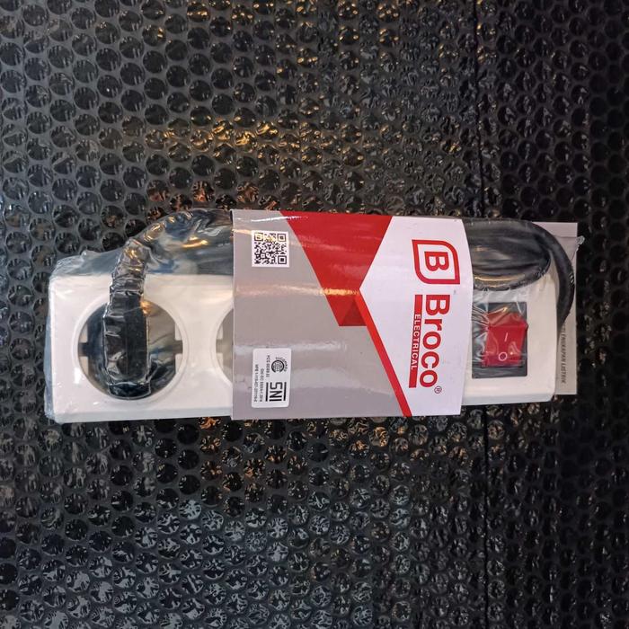 Gambar Stop kontak BROCO 3 4 5 6 Lubang dengan kabel 1.5m child protection - 3L Saklar 1.5m dari Sailendra Electric undefined Tokopedia