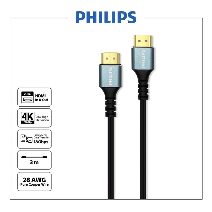 Hdmi Cable Hdmi Arc Philips Promo Philips SWV5012 HDMI Cable Ultra
