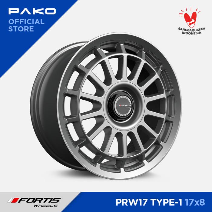 Gambar Velg Mobil Fortis Wheels PRW Rally Ring 17 - Pako Wheels - Matte Silver, 5 x 114.3 ET32 dari PAKO Wheels undefined Tokopedia