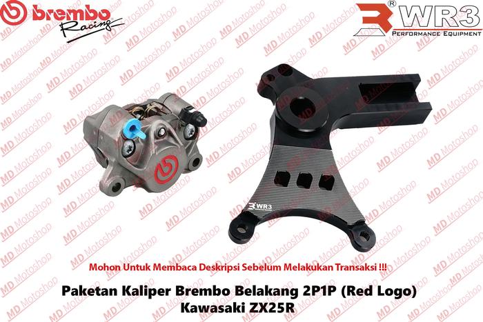 Gambar Kaliper Brembo 2P1P+Breket WR3 Ninja 250fi New Ninja 250Fi 2018 ZX25R - ZX25R,R,B dari MD MOTORSHOP undefined Tokopedia