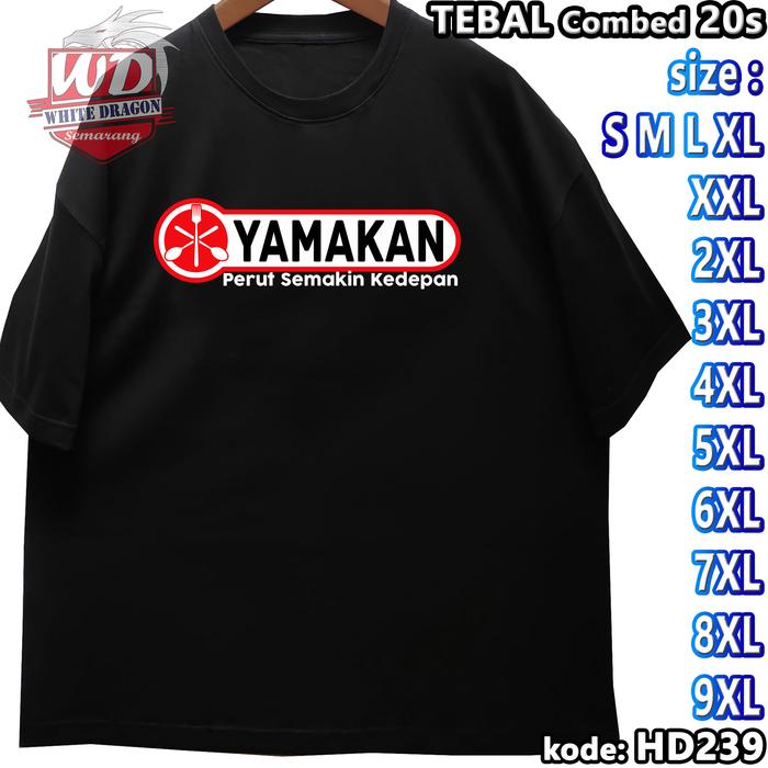 Gambar KAOS YAMAKAN 2XL 3XL 4XL 5XL 6XL 7XL 8XL 9XL KAOS BIG SIZE JUMBO HD239 - 2XL dari white dragon undefined Tokopedia