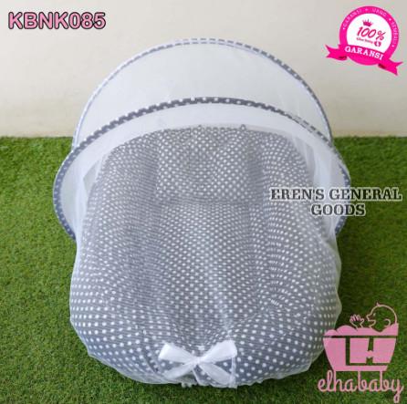 Gambar TERMURAH! Set Kasur Tidur Bayi Baru Lahir Dengan Kelambu Anti Nyamuk - Dotty Hitam dari Erens General Goods undefined Tokopedia