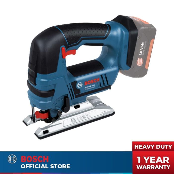 Gambar Bosch GST 18 V-LI Gergaji Listrik/ Jigsaw Cordless 18 V (Unit Only) - Unit Only dari Drill&Co undefined Tokopedia