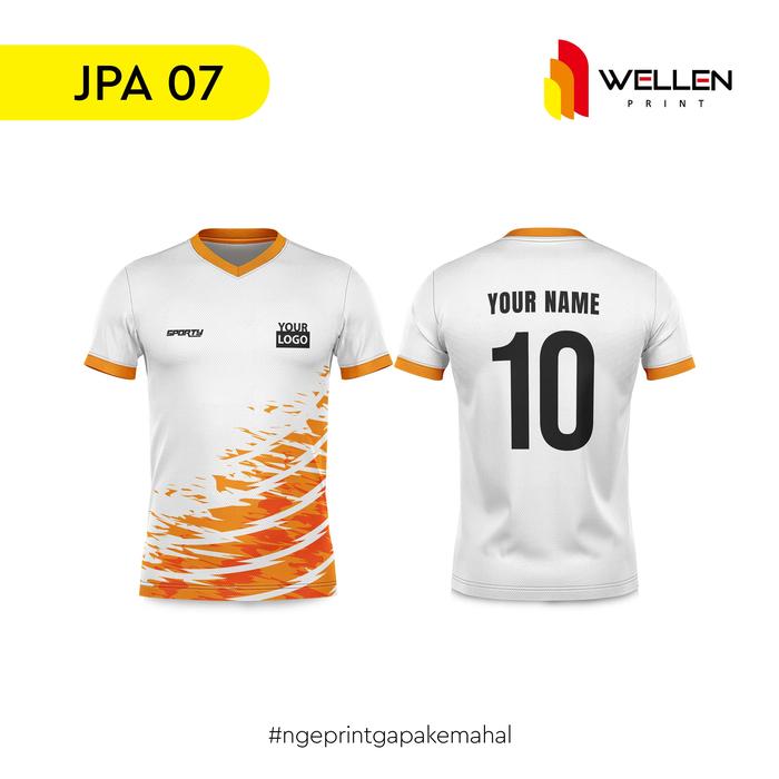 Gambar WELLEN PRINT – Cetak Custom Jersey Bola / Atasan Baju Kaos Futsal - JPC 07, S dari WELLEN PRINT OFFICIAL undefined Tokopedia