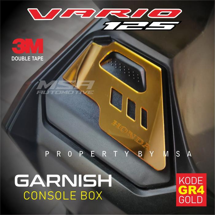 Gambar Garnish Console Box / Laci Vario 125 th 2023 - gold dari elite sticker undefined Tokopedia
