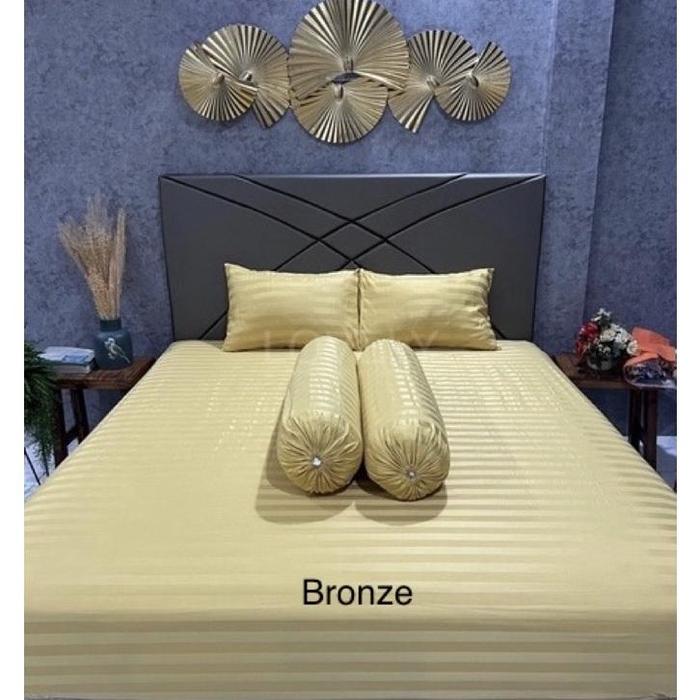 Gambar Sprei Micro Tensel / Mikro Tensel 200X200 180X200 160X200 140X200 - BRONZE, 180x200x20 dari suaidatgrosir undefined Tokopedia