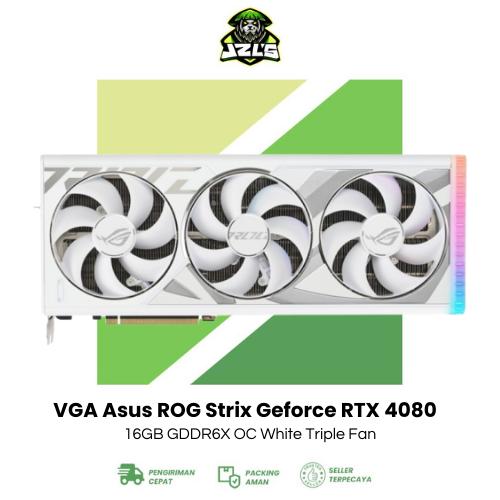 Vga Asus Rog Strix Geforce Rtx 4080 16gb Gddr6x Oc White Triple Fan