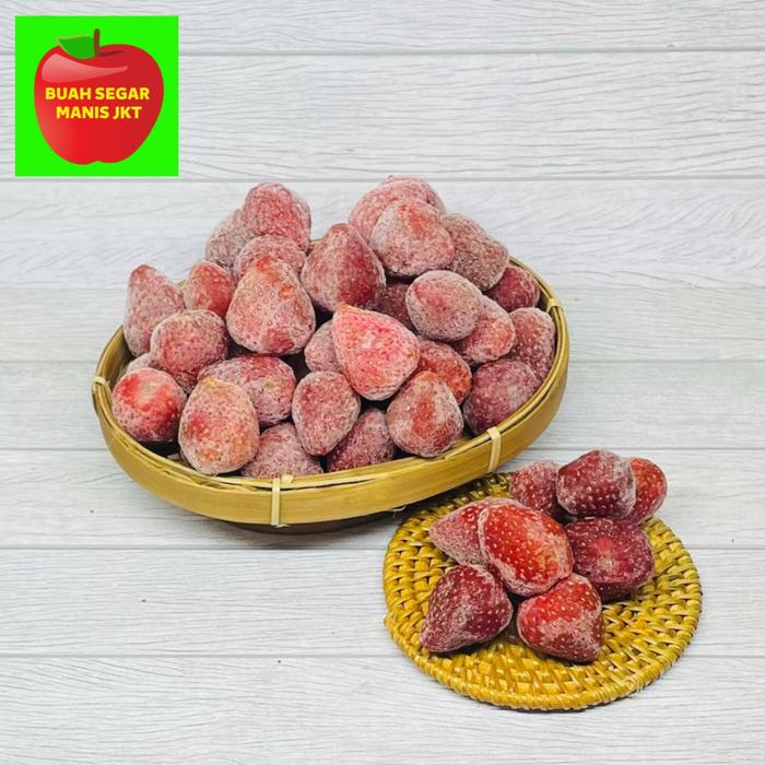 Gambar BUAH BEKU STRAWBERRY FROZEN STROBERI PREMIUM QUALITY - 500 GR dari Buah Segar Manis JKT undefined Tokopedia
