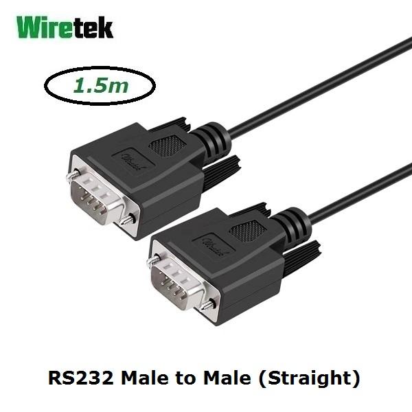 Gambar Kabel Serial RS232 Male to Male ( Straight ) 1.5 meter WIRETEK - 1.5meter dari Tokomipo1 undefined Tokopedia