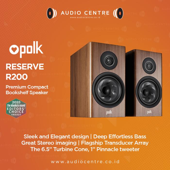 Brown R200 Promo Polk Audio Reserve R200 Bookshelf Speaker - Brown Cicil 0% 3x ...