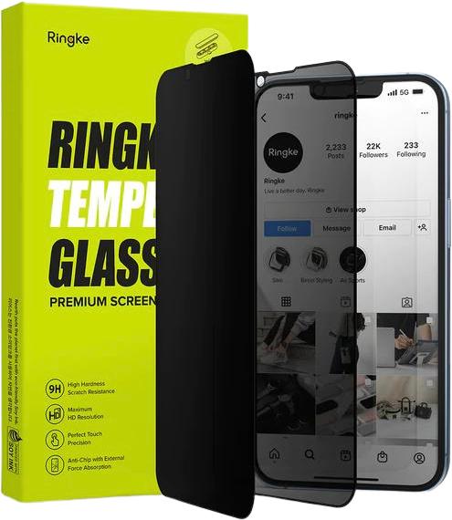 Gambar Ringke iPhone 13 mini 13 Pro Max Full Tempered Glass Screen Protector - 13/13ProPrivacy dari ShowcaseFever undefined Tokopedia