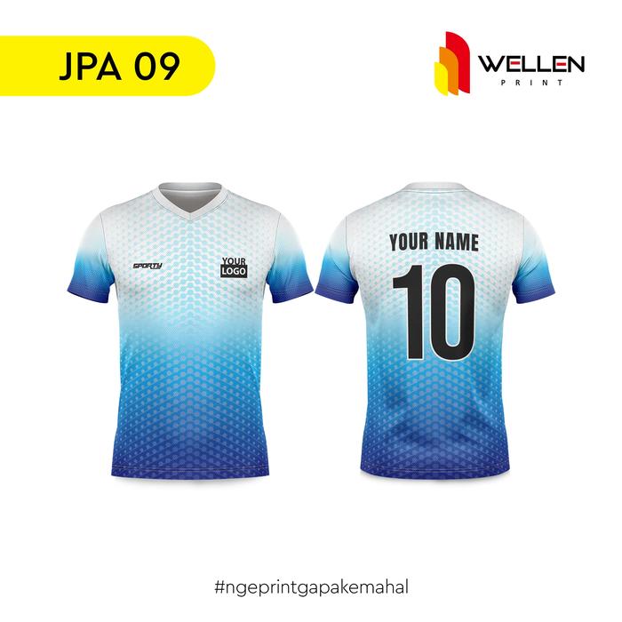 Gambar WELLEN PRINT – Cetak Custom Jersey Bola / Atasan Baju Kaos Futsal - JPC 09, L dari WELLEN PRINT OFFICIAL undefined Tokopedia