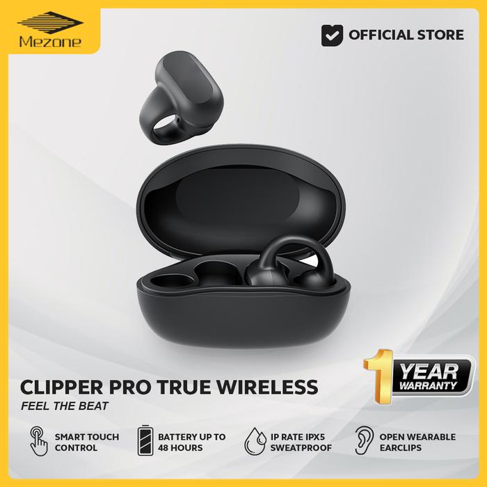 Gambar Mezone Clipper Pro True Wireless Earphone - Black dari Mezone Official Store undefined Tokopedia