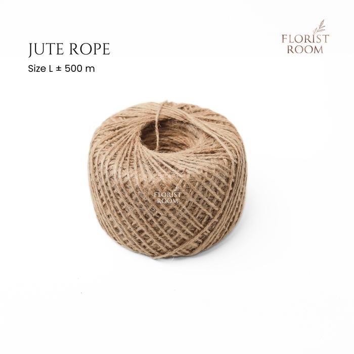 Gambar Jute Rope - Tali Goni - DIY - Natural Rope - Tali Kado - 2 mm x 500 m dari Floristroombali undefined Tokopedia