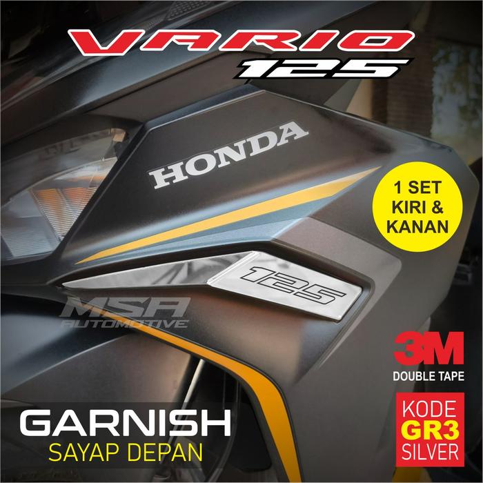 Gambar Garnish sayap Honda Vario tahun 2023 - silver dari elite sticker undefined 4 Tokopedia