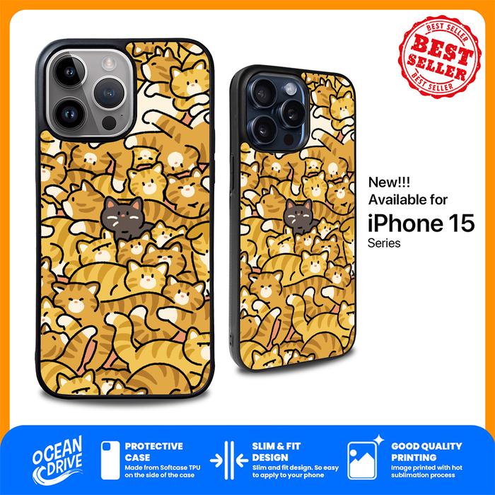 Gambar Case iPhone 15 14 13 12 11 Pro Max Cute Cat Oyen YD1331 - IPHONE15 PROMAX dari Ocean Drive Store undefined Tokopedia