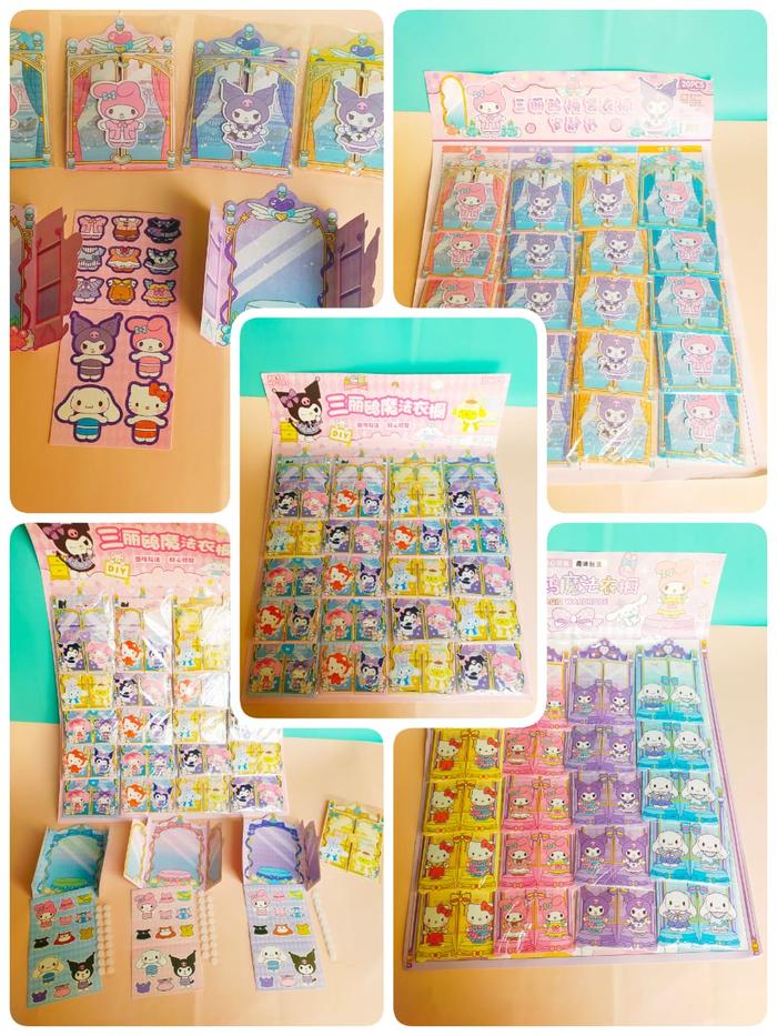 Gambar Diy Mainan Dress Up bongkar pasang quiet book sanrio Kuromi Cinnamorol - DRESS UP MINI dari velvetshop undefined Tokopedia