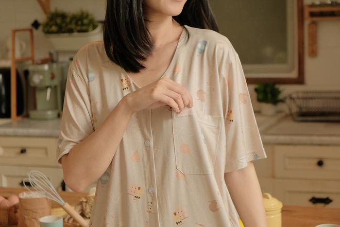 Gambar Goodnitegwen Season piyama tencel modal dewasa wanita - CAPPADOCIA, SHORTP ML(L-XL) dari Good Nite Gwen undefined Tokopedia