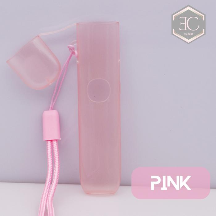 Gambar Case Relx Infinity 2 with Lanyard Model Semi Transparent - Pink dari En Case undefined Tokopedia