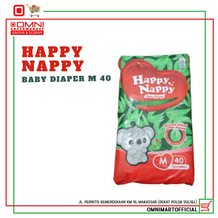 Gambar HAPPY NAPPY BABY DIAPER M- 40 dari Omni Supermarket undefined Tokopedia