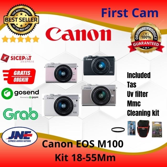 Jual CANON EOS M100 EF M15-45 IS STM/ Camera Canon M100 Kit 15
