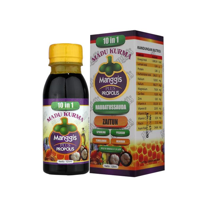 Gambar Madu Kurma Manggis 10in1 Plus Propolis dari Amanah Herbal Surabaya undefined Tokopedia