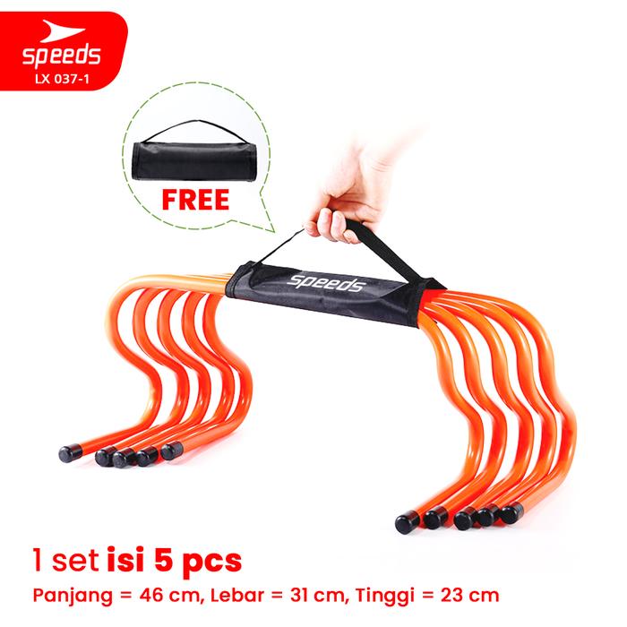 Gambar SPEEDS Hurdle Alat Melatih Reflek dan Lompatan Olahraga Sepak Bola Ball Outdoor Perlengkapan Latihan 037-2 - 1 OREN 23cm dari Calary Sport undefined Tokopedia