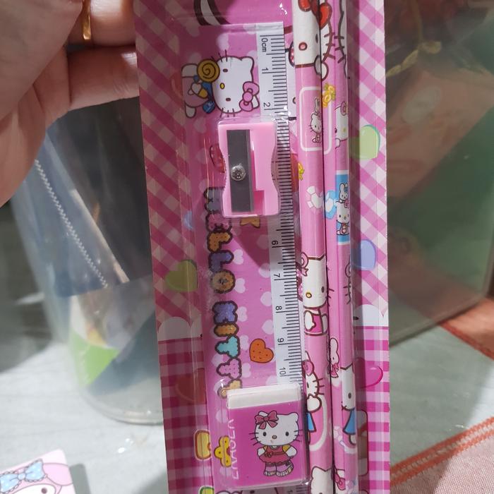 Gambar Set stationary hello kitty pink dari Charmydoll undefined Tokopedia
