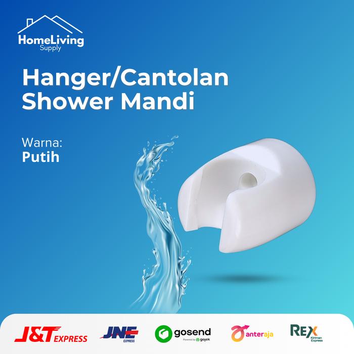 Gambar Cantolan/hanger shower - putih dari HOMELIVING SUPPLY undefined Tokopedia