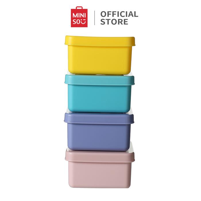 Gambar MINISO Kotak Makan 4 Buah Tempet Penyimpanan Food Storage Container - 4 dari minisoshopid undefined Tokopedia