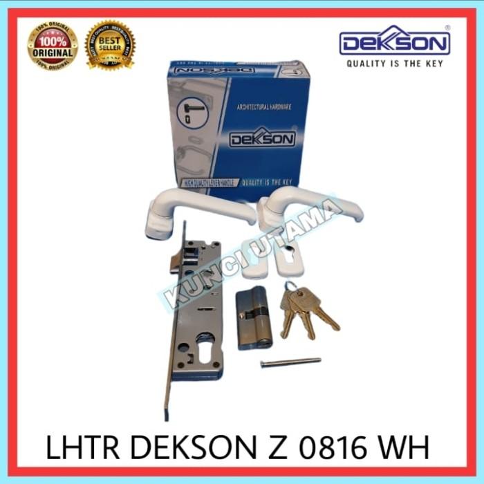 Gambar Handle pintu dekson lhtr z816 hitam gagang pintu engkol dekson 1set - Putih dari KUNCI UTAMA MAKMURR undefined Tokopedia