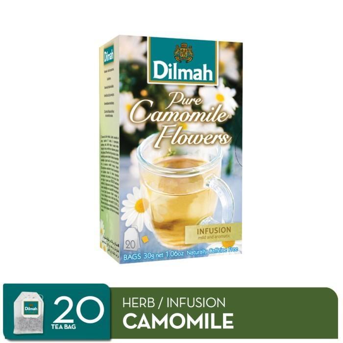 Gambar Ready Stok Dilmah Pure Camomile Flowers Tea - Teh Celup Infusion Best - Tag Tbag 20s dari Santan Store22 undefined Tokopedia