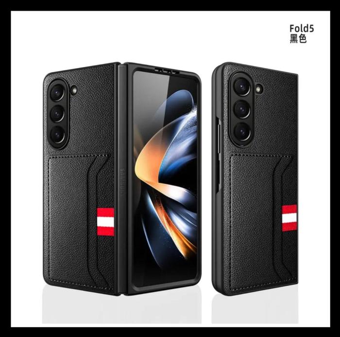 Gambar Samsung Galaxy Z Fold 5 Fold5 5G Magic Leather Glass Card Slot Case Pc - HITAM., SAM Z FOLD 5 5G dari Original Shop Nillkin undefined Tokopedia