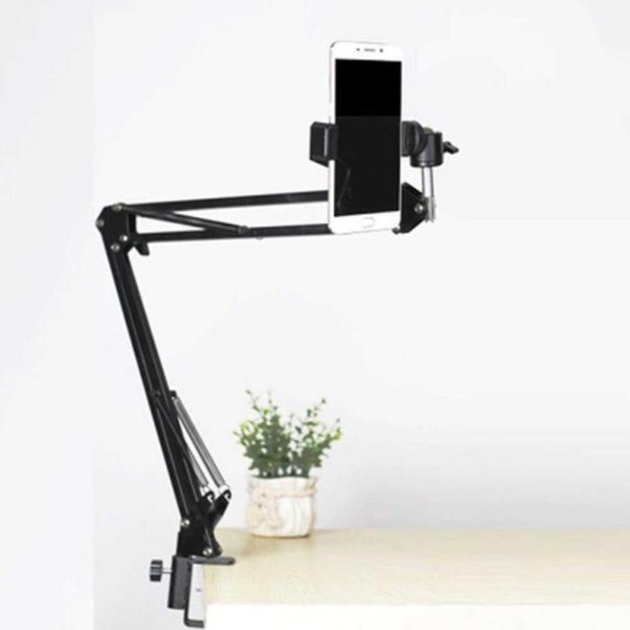 Gambar Holder HP Tablet Smartphone Model Boom Arm Table Meja Lazypod Taffware - NB35 0-6.5 Inch dari KLIK NIAGA undefined Tokopedia