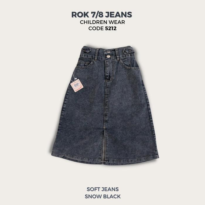 Nevada Cut N Sewn With Pocket Serut Rok Maxi Denim Anak Perempuan main image 0
