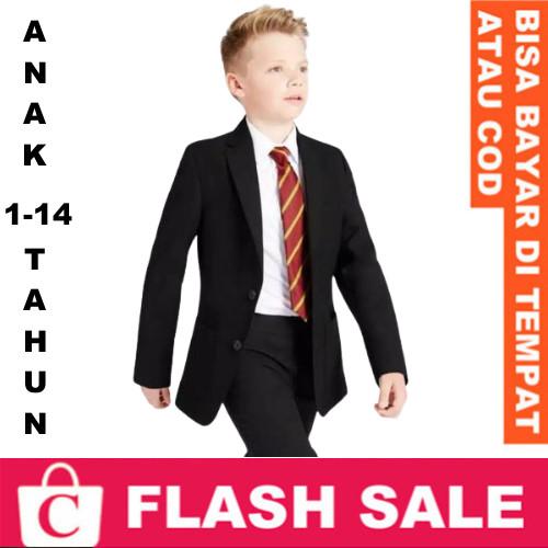 Gambar Jas Cowok Blazer Pria Anak 1 - 14 tahun HITAM BLACK POLOS SURABAYA - JAS ANAK SAJA , 1-2TH  dari CORATCORETUDIO FASHION undefined Tokopedia