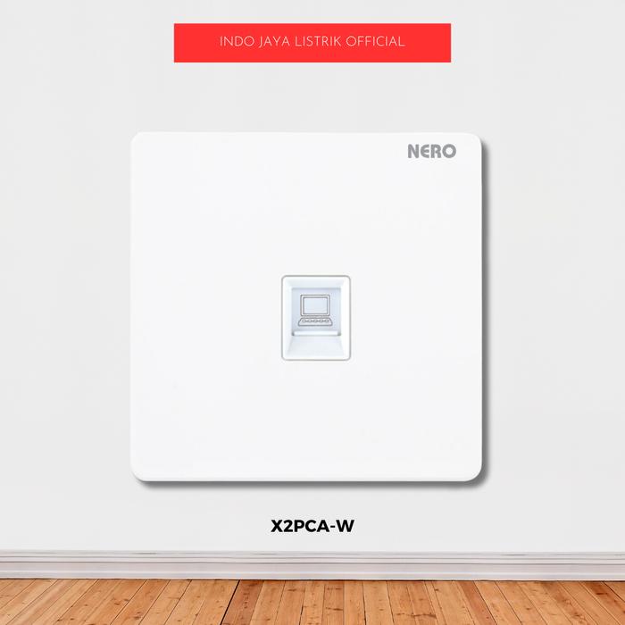Gambar NERO CASA X2 - W WHITE PUTIH STOP KONTAK SAKLAR AKSESORIS - DATA/LAN CAT 6 dari Indo Jaya Listrik Official undefined Tokopedia