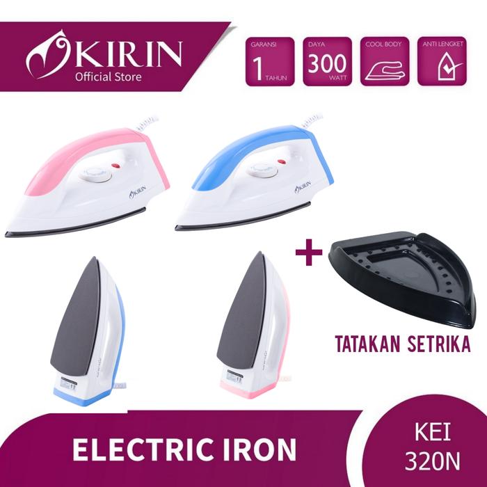 Gambar Setrika Kirin KEI-320N Dry Iron KEI 320N Gosokan Baju Pakaian 320 N - +TATAKAN B T368, PACKING NORMAL dari Toko Lima_NEW undefined Tokopedia